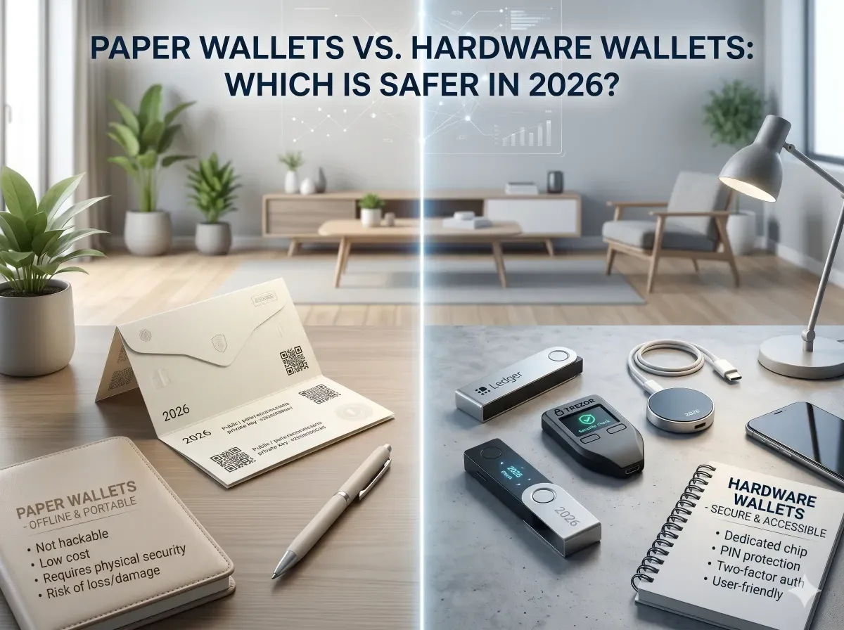 Paper Wallets vs Hardware Wallets: Which is Safer in 2026?